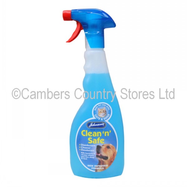 Johnsons Clean N Safe Dog & Cat Disinfectant 500ml Cambers Country Store